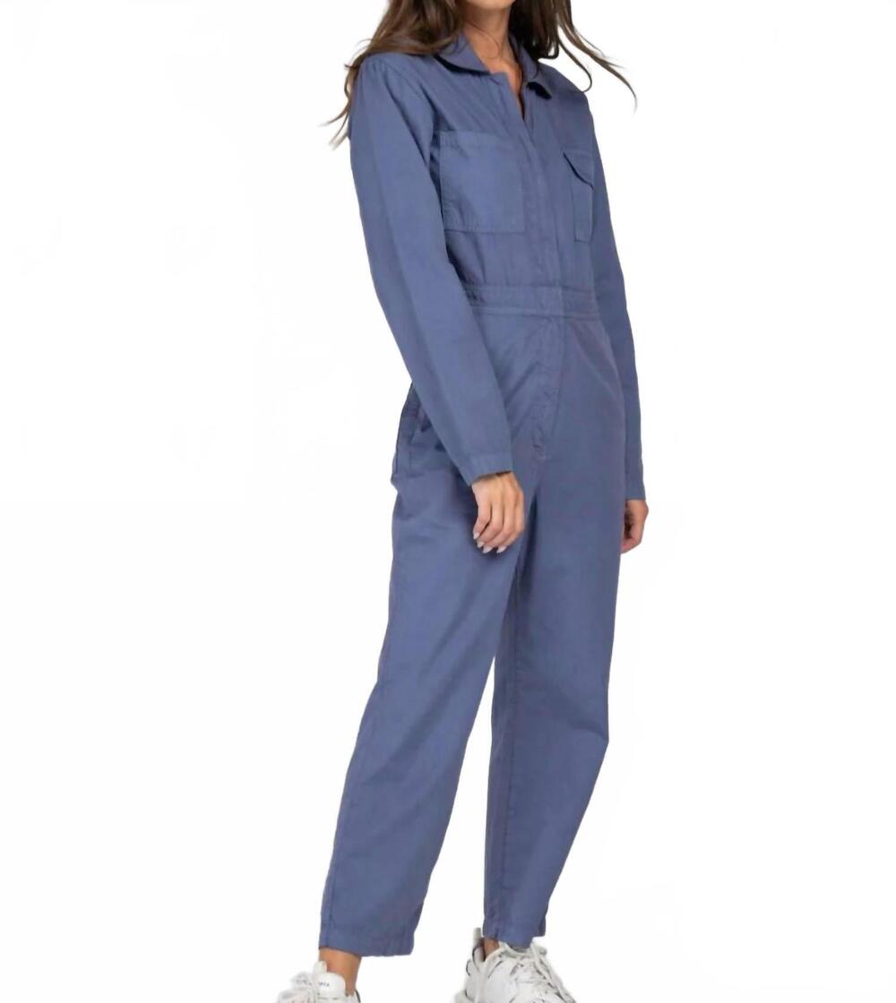 NEW RIVET UTILITY looker jumpsuit in periwinkle